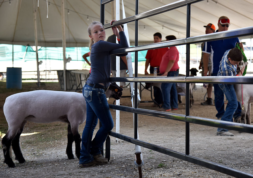 Kaelynn Samuels, 10, patiently waits for her name to be called